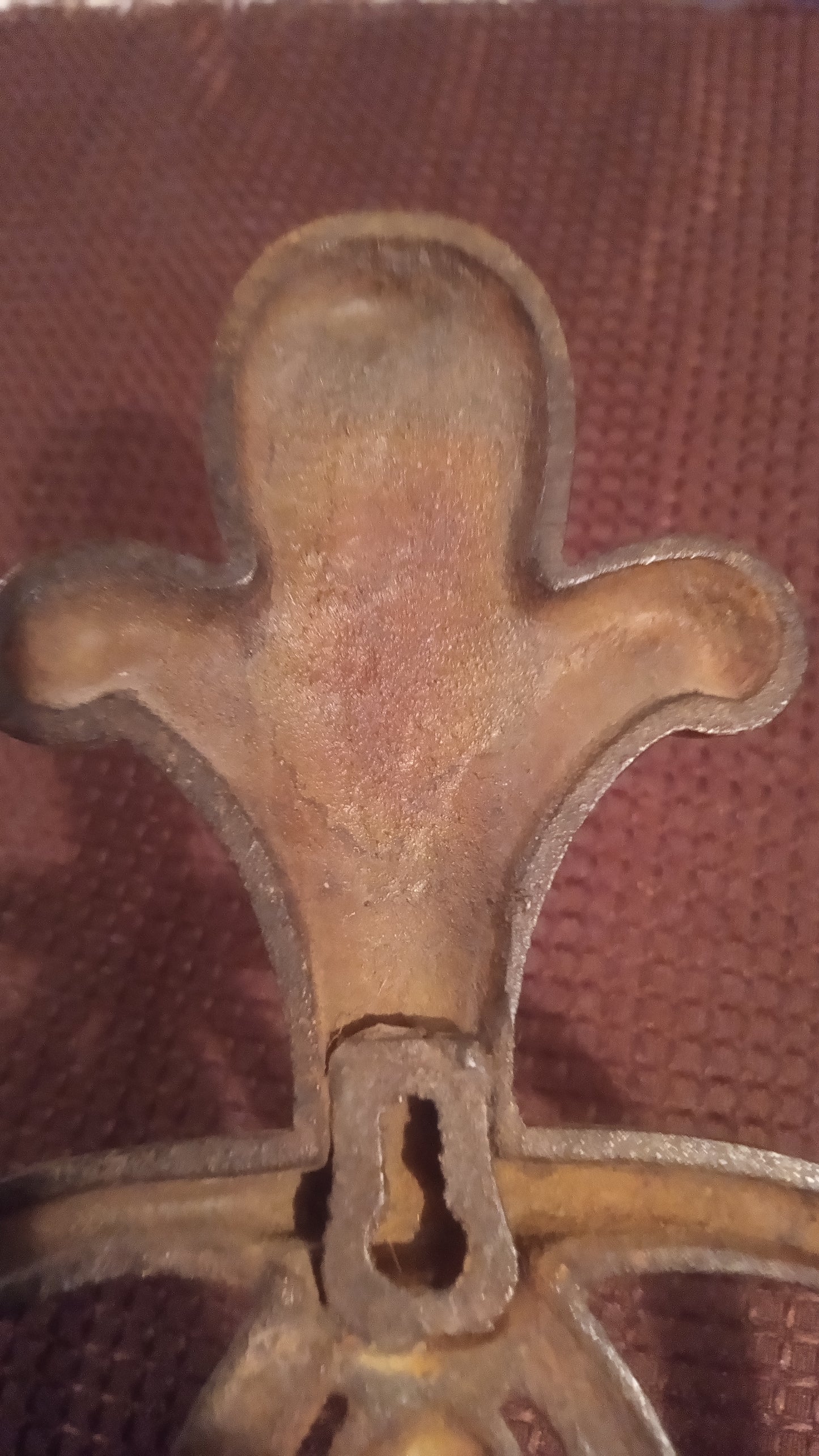 Vintage Ornate Cast Iron Drawer Pull Handle Escutcheon Victorian Style Hardware