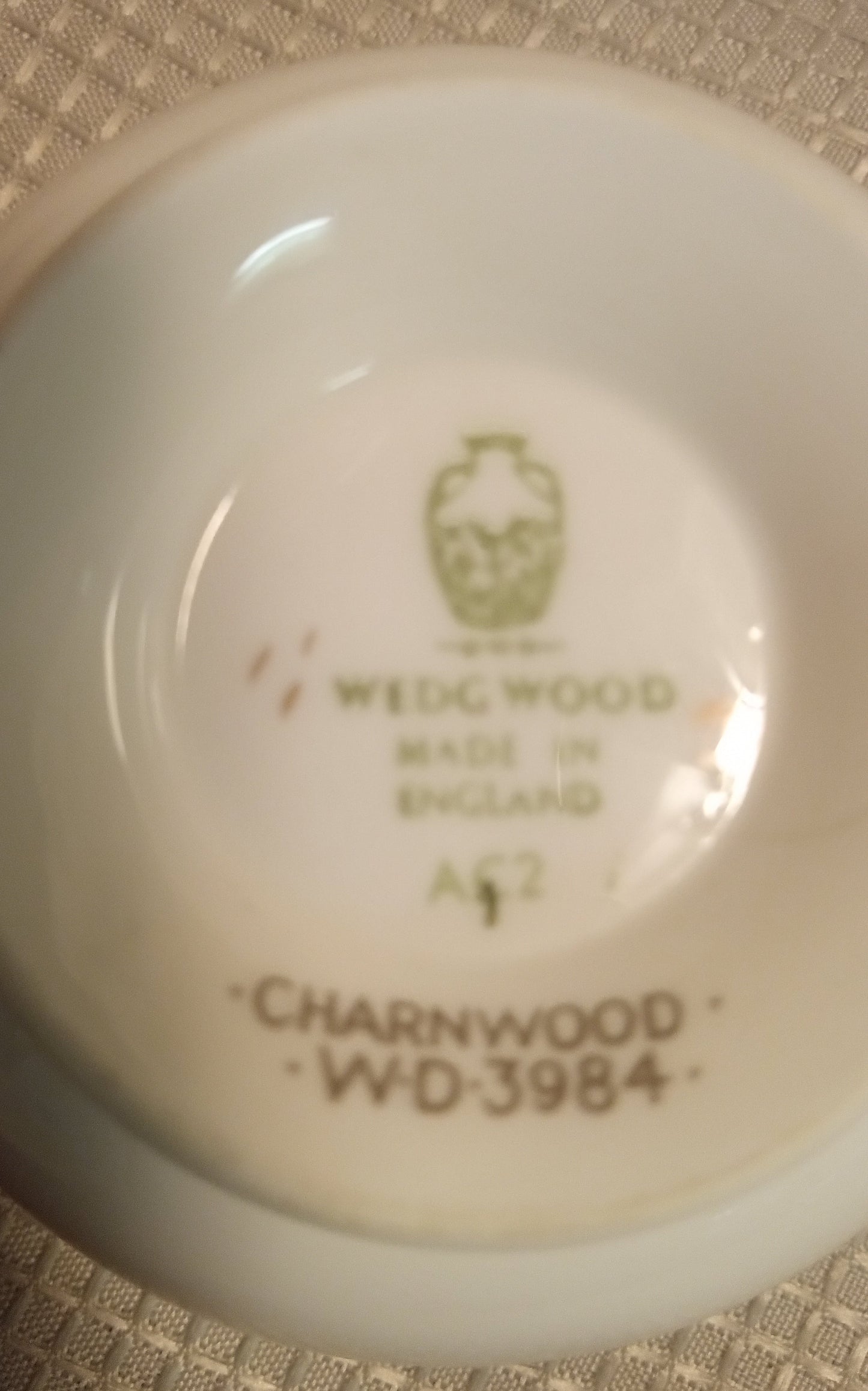 Single Wedgwood Charnwood Tea Cup (WD3984) - Cup Only Replacement Piece, English Bone China, Floral & Gold