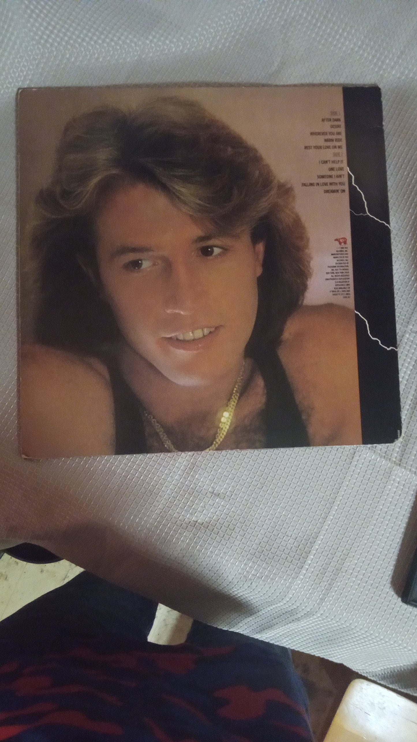 RARE Andy Gibb After Dark LP 1980 | Vinyl Record w/ ALL Fan Club Inserts & Poster