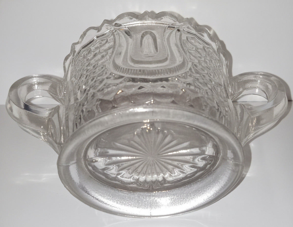 Federal Glass Wabash Toy Spooner Tulip & Honeycomb Toy circa 1910