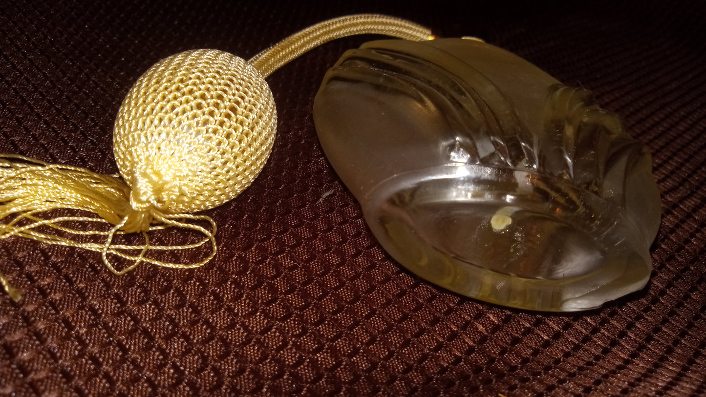 Frosted Glass Perfume Atomizer | Deco Style Satin Finish Scent Bottle with Tassel Bulb