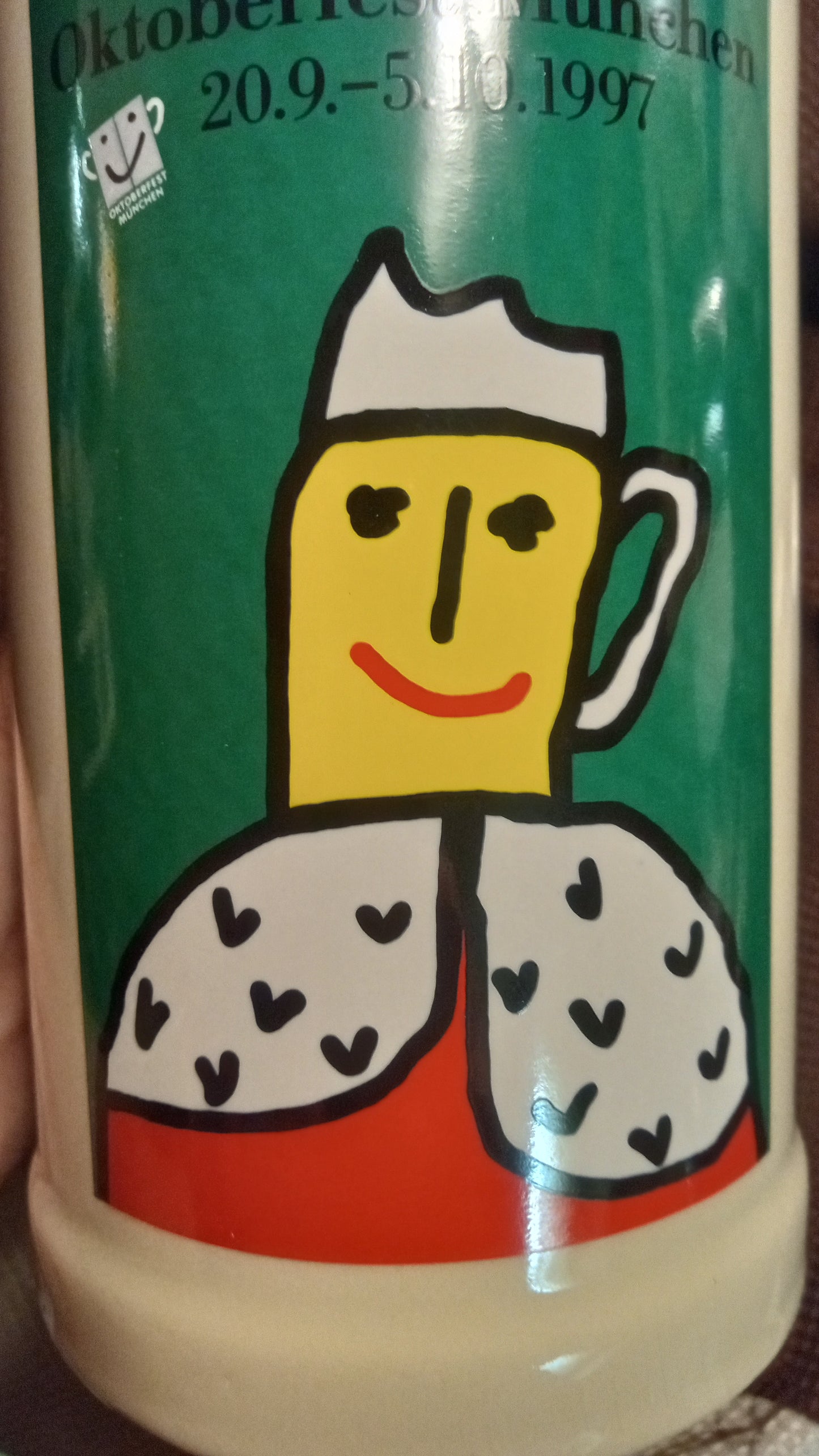 Official Rastal Oktoberfest München 1997 Artist Signed Beer Stein - B. Jankowska