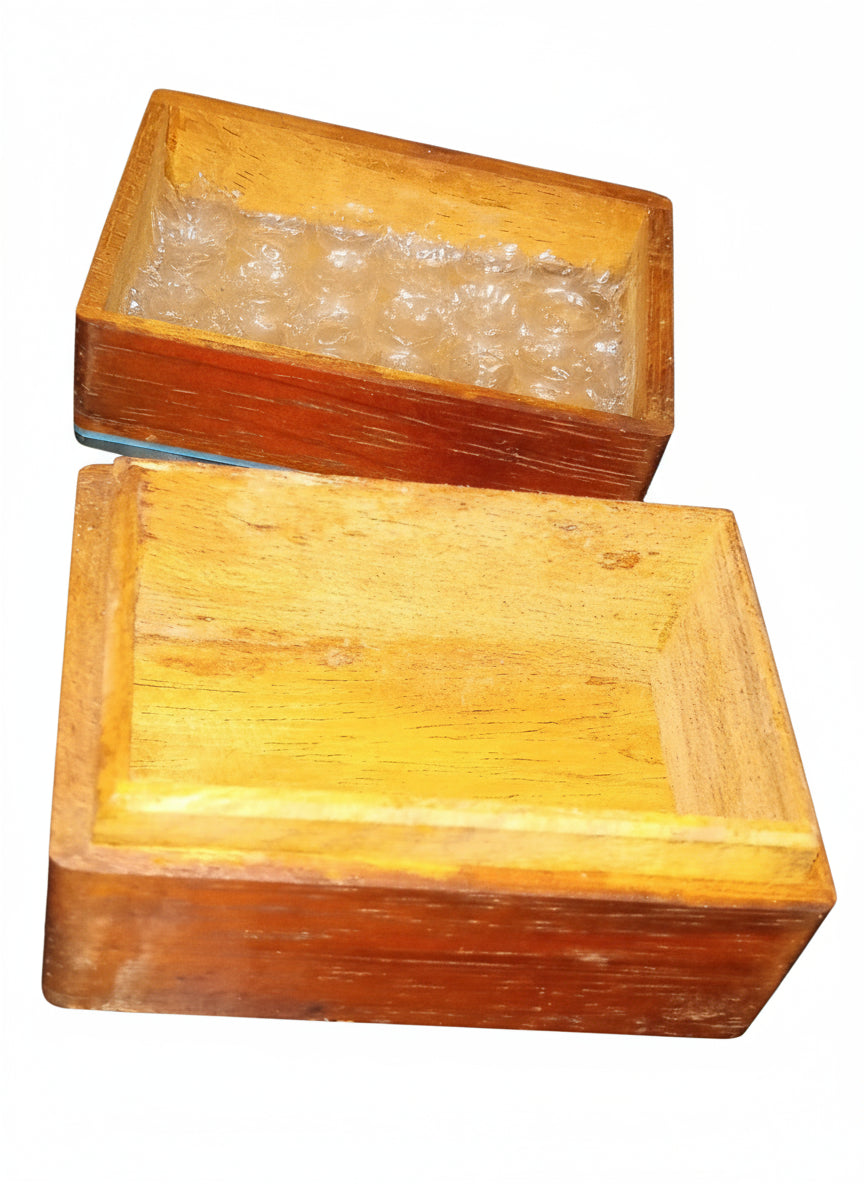 Beautiful Mother Of Pearl Abalone Inlaid Fish Jewelry Trinket Box