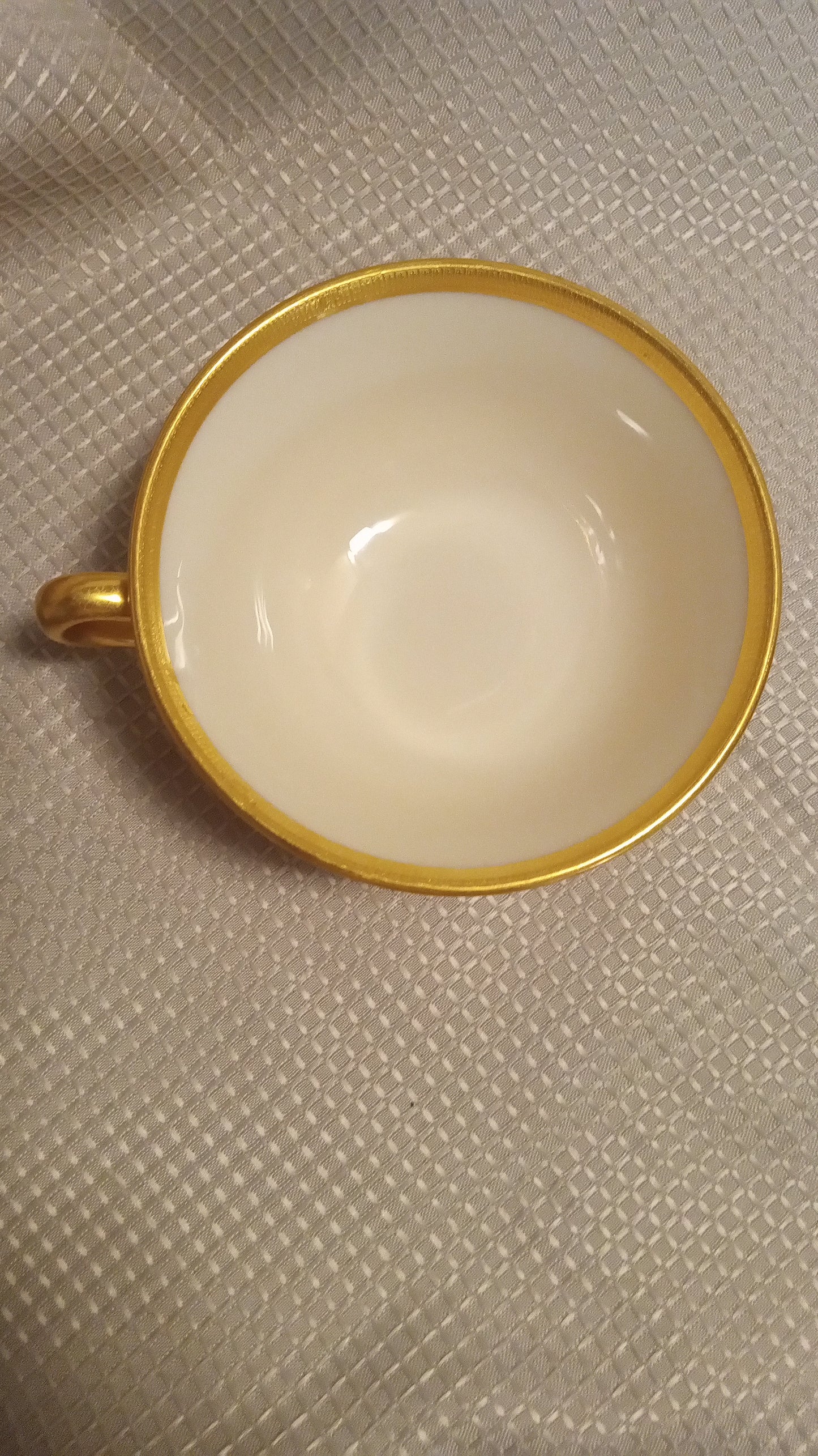 Mint! Lenox Tuxedo Teacup J33 Real Gold Band - Vintage U.S.A.