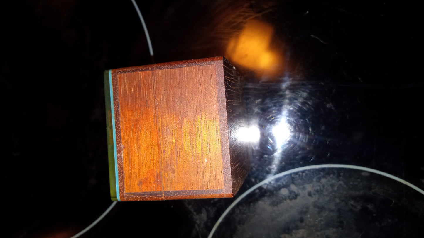 Beautiful Mother Of Pearl Abalone Inlaid Fish Jewelry Trinket Box