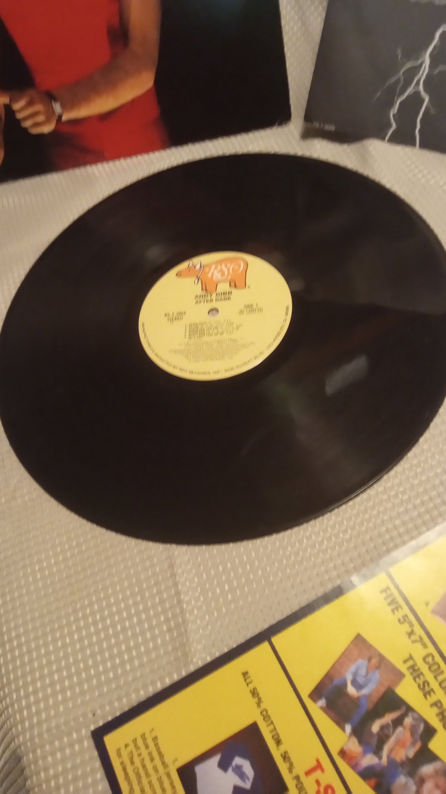 RARE Andy Gibb After Dark LP 1980 | Vinyl Record w/ ALL Fan Club Inserts & Poster