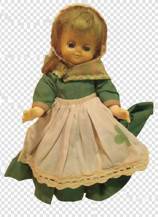 Collectible Piece of History! Vintage Ganda Toys "Foreign Friends" #103 Ireland Doll (1973)