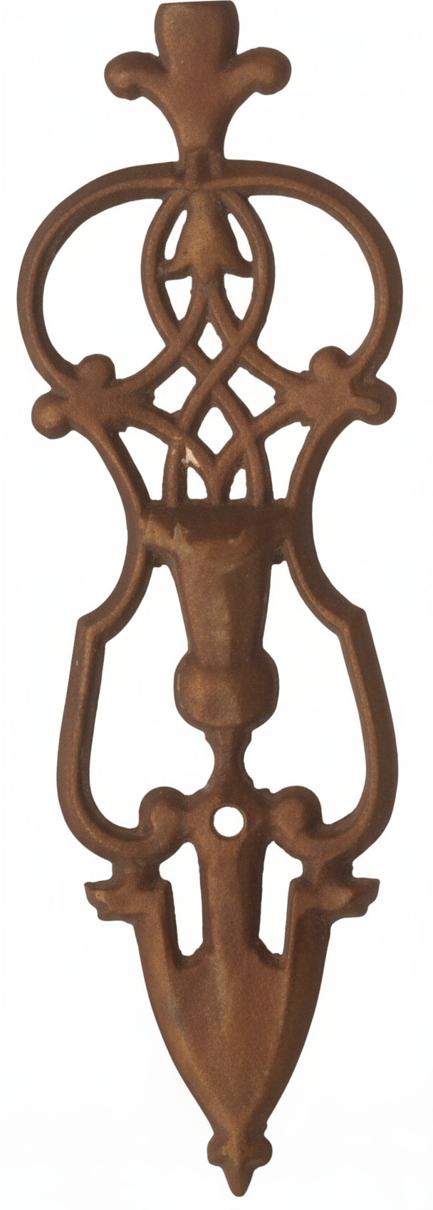 Vintage Ornate Cast Iron Drawer Pull Handle Escutcheon Victorian Style Hardware