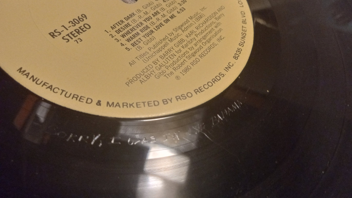 RARE Andy Gibb After Dark LP 1980 | Vinyl Record w/ ALL Fan Club Inserts & Poster