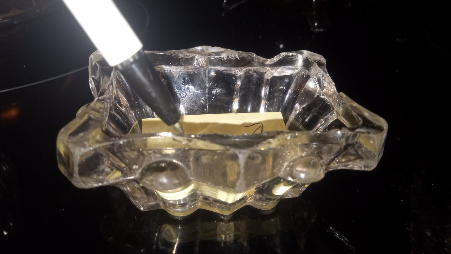 Antique Flint Glass Master Salts      (Set of 2)  c1850s