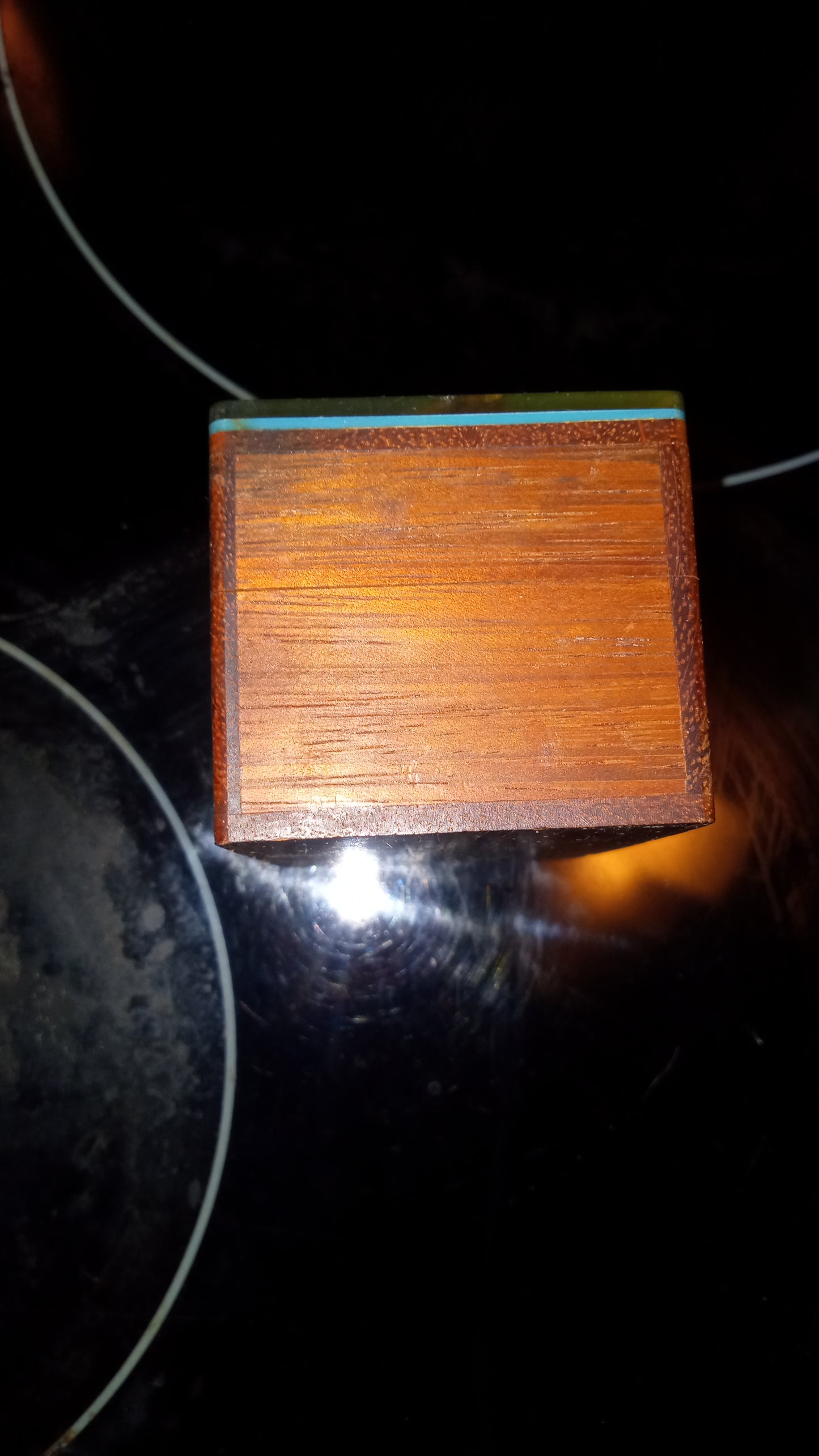 Beautiful Mother Of Pearl Abalone Inlaid Fish Jewelry Trinket Box