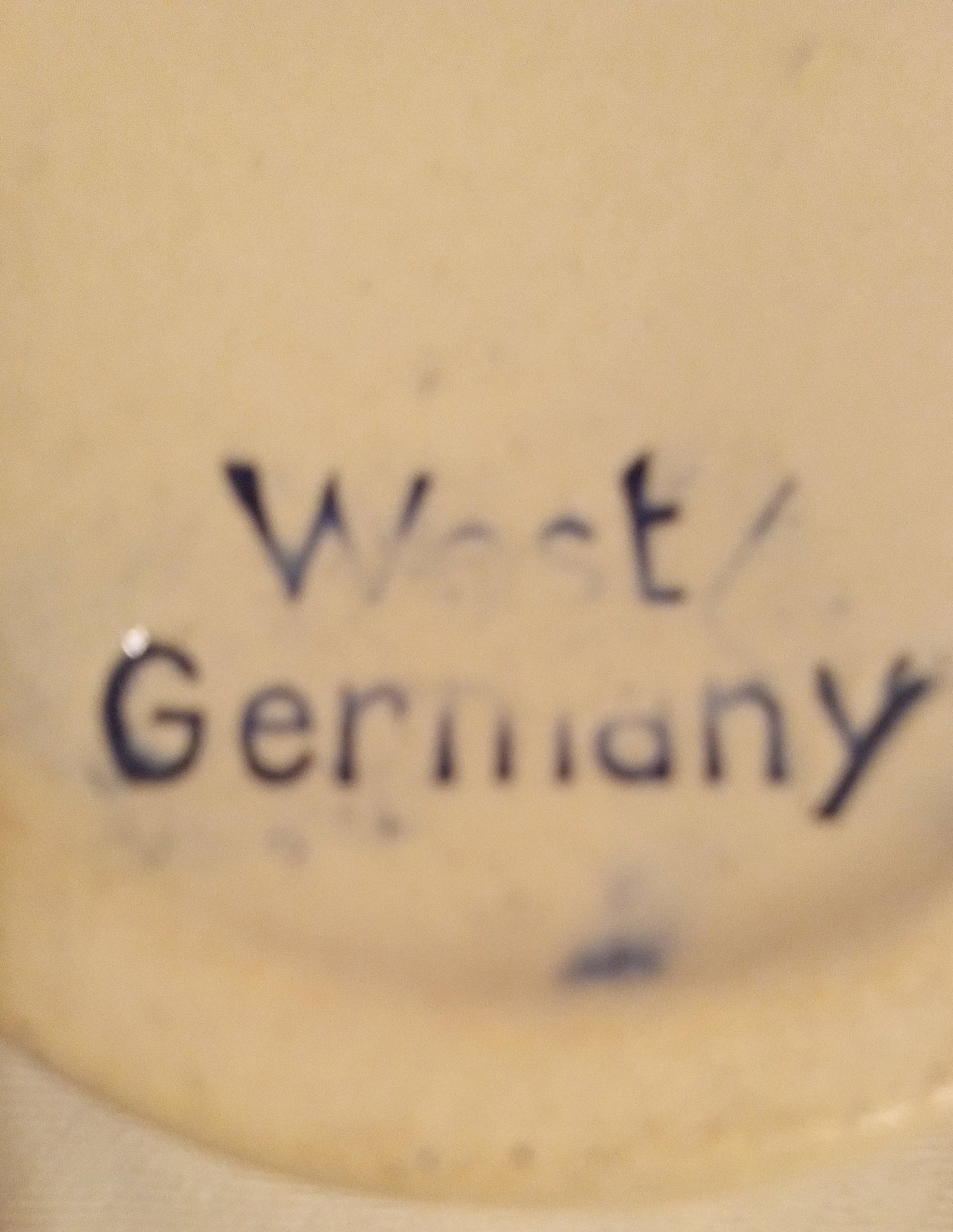 West Germany Miniature Gänseliesel Stein | 1950s Cold War Souvenir Mug | Rare Goose Girl Relief Stoneware