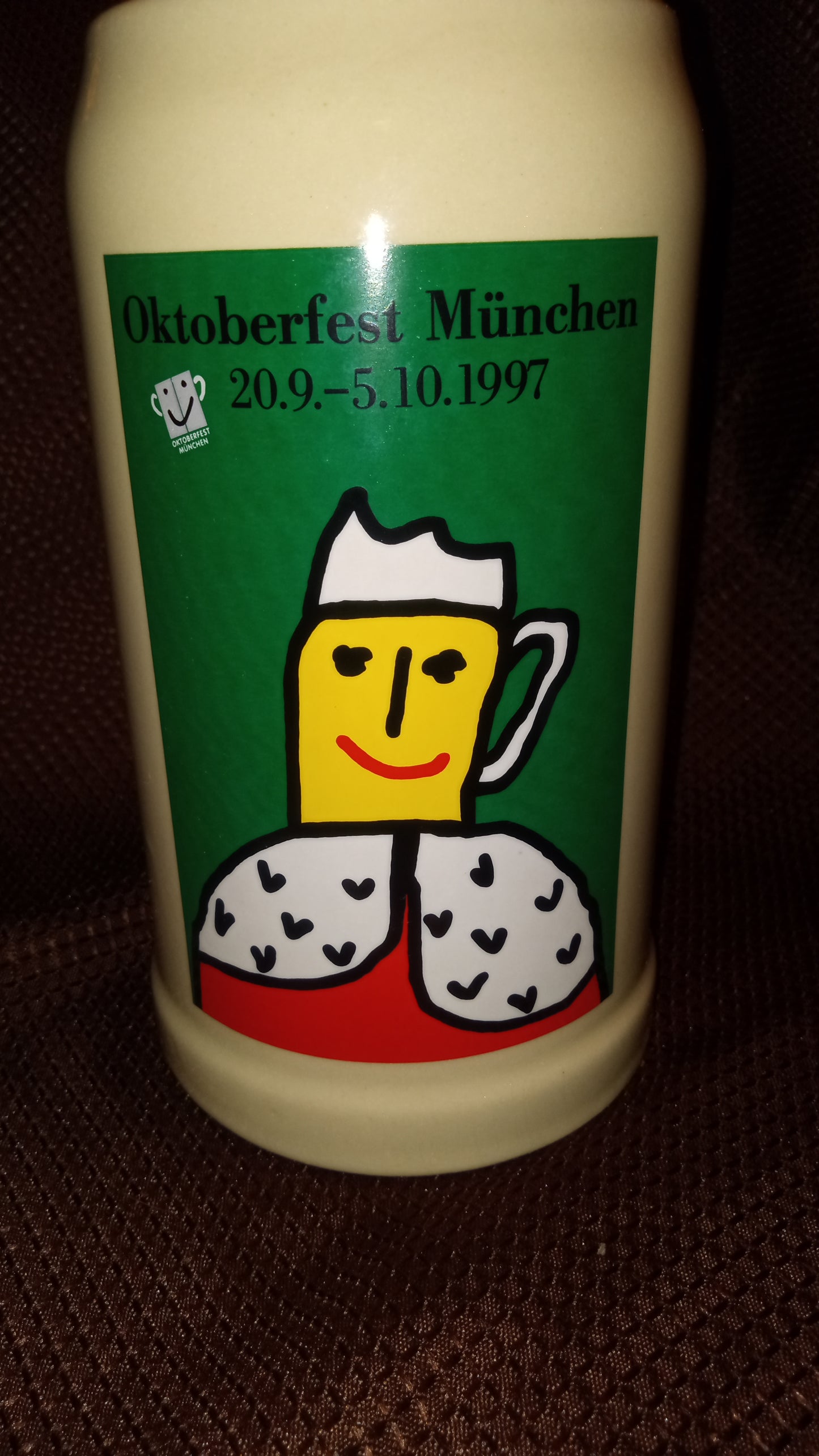 Official Rastal Oktoberfest München 1997 Artist Signed Beer Stein - B. Jankowska