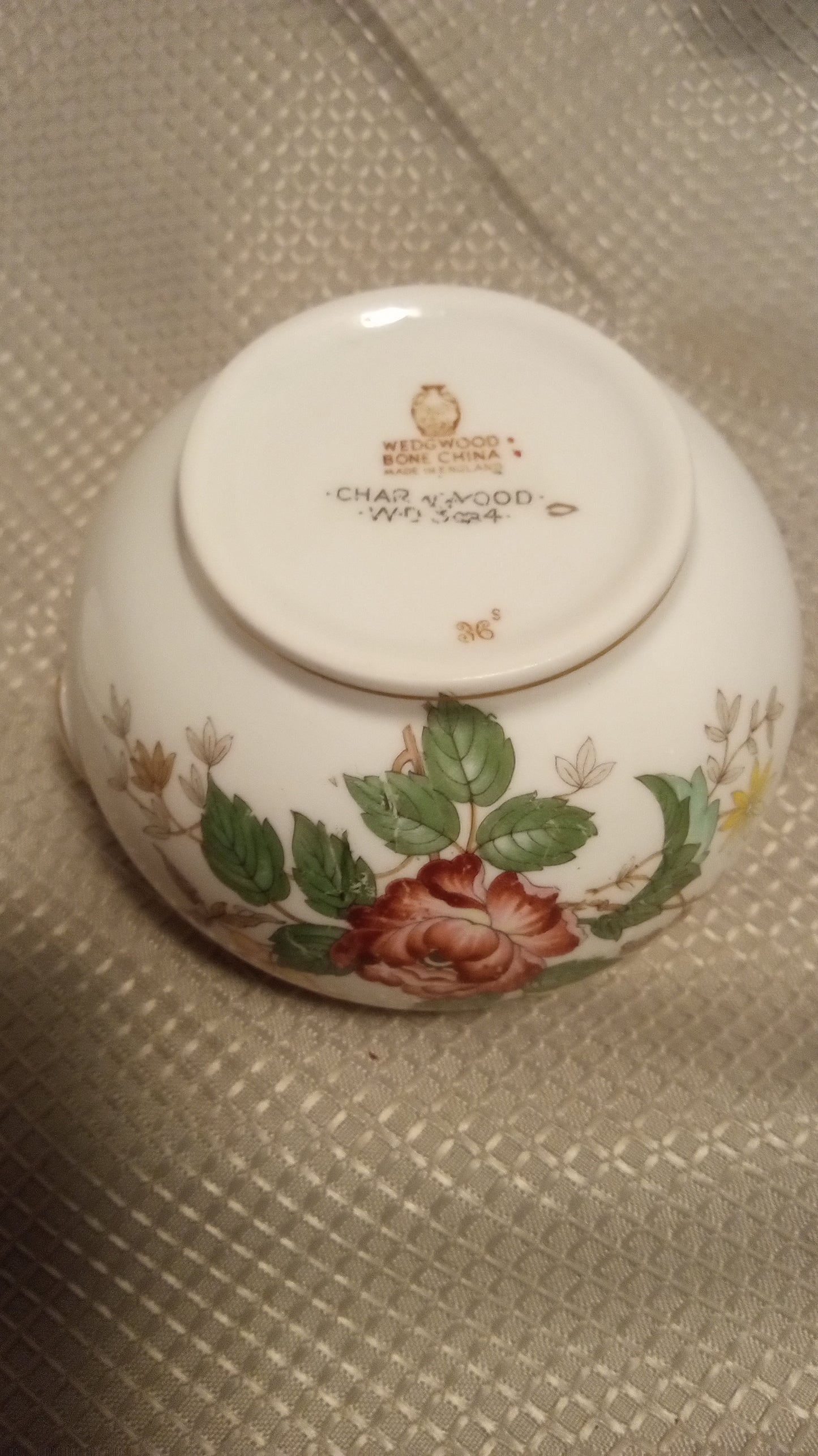 RARE Wedgwood Charnwood Covered Sugar Bowl (WD3984) - Complete Your Set! English Bone China, Floral & Butterfly Motif