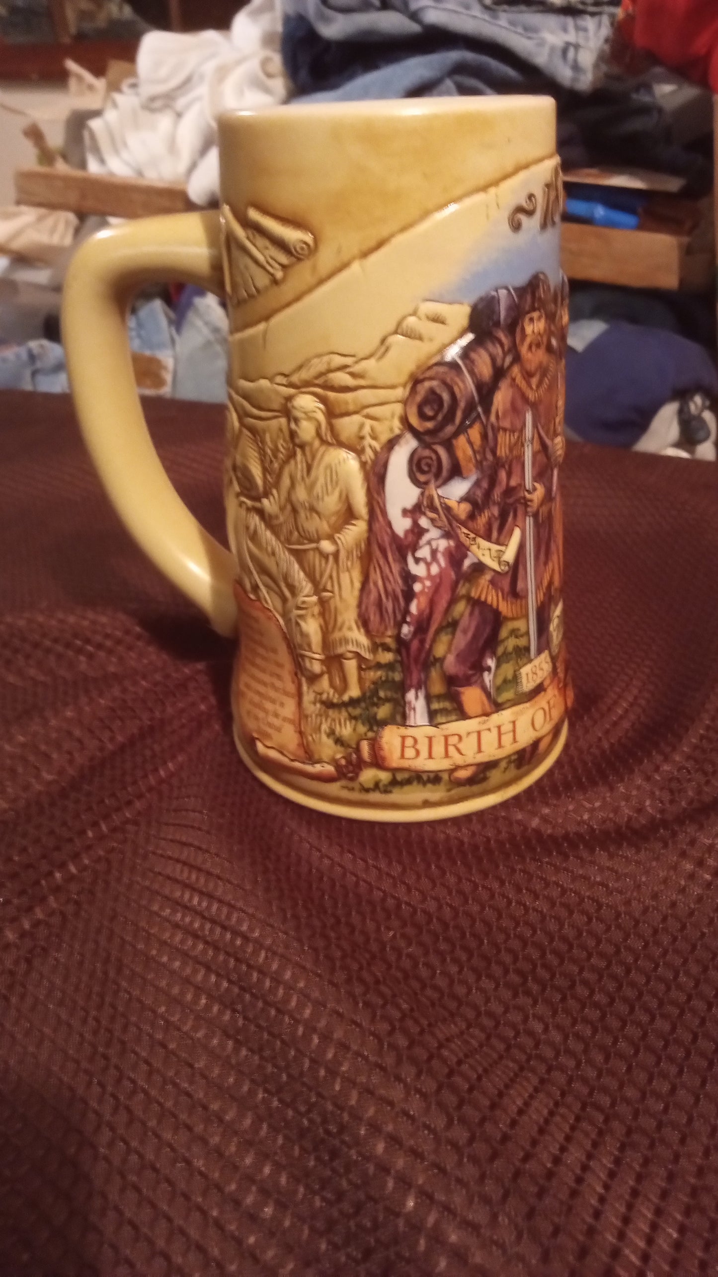 Miller Genuine Draft 1994 "Building of a Nation" Stein - 1804 Lewis & Clark Expedition - Mint Condition