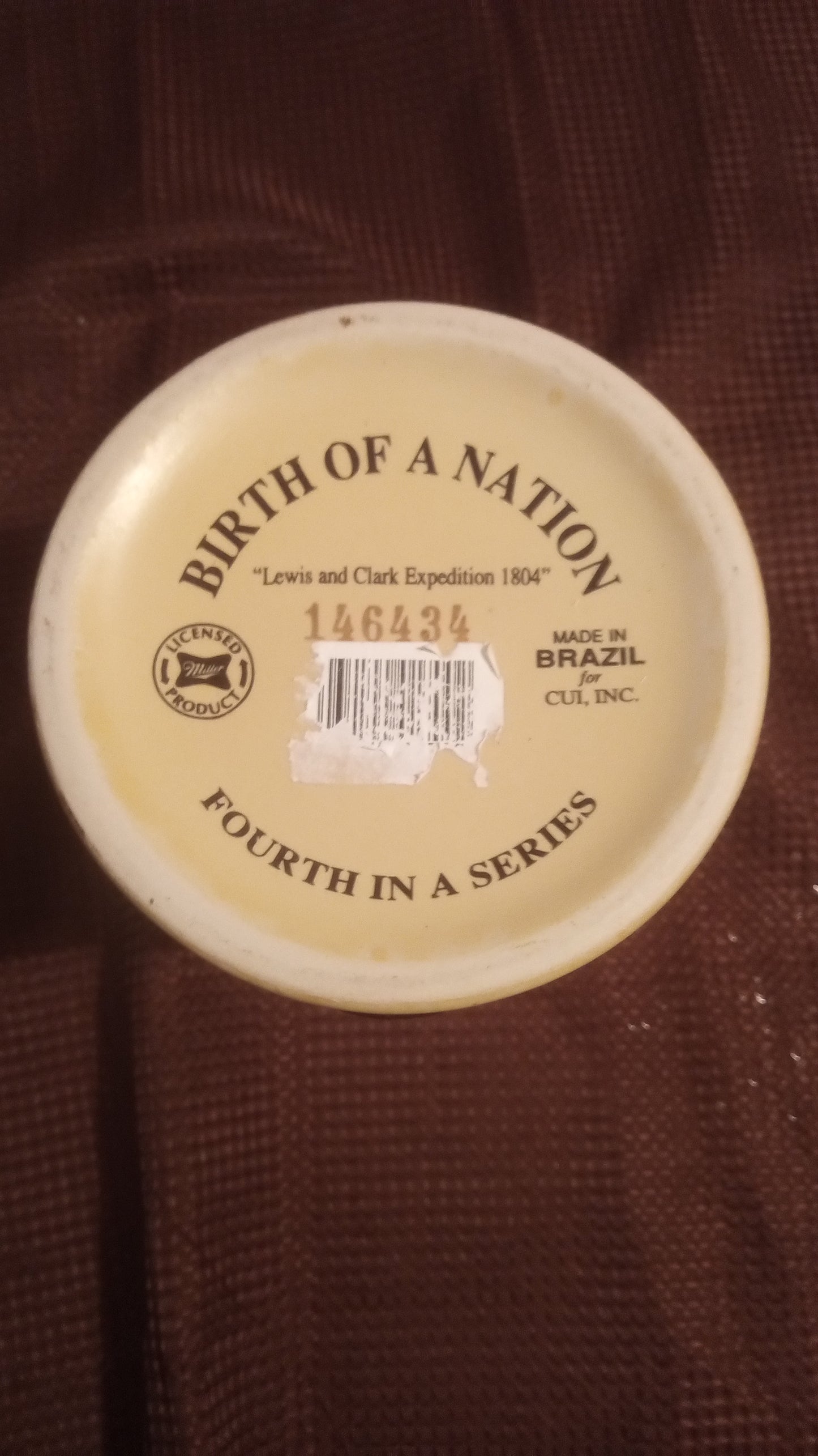 Miller Genuine Draft 1994 "Building of a Nation" Stein - 1804 Lewis & Clark Expedition - Mint Condition