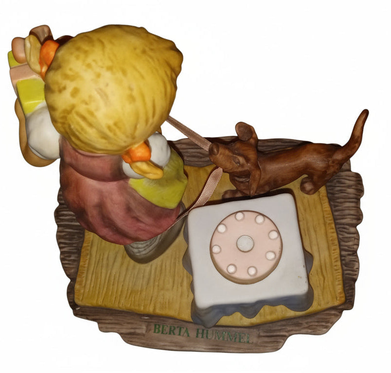 BERTA HUMMEL GOEBEL 1996 BIRTHDAY CHEER GIRL & PUPPY