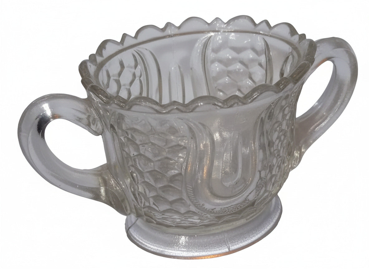 Federal Glass Wabash Toy Spooner Tulip & Honeycomb Toy circa 1910