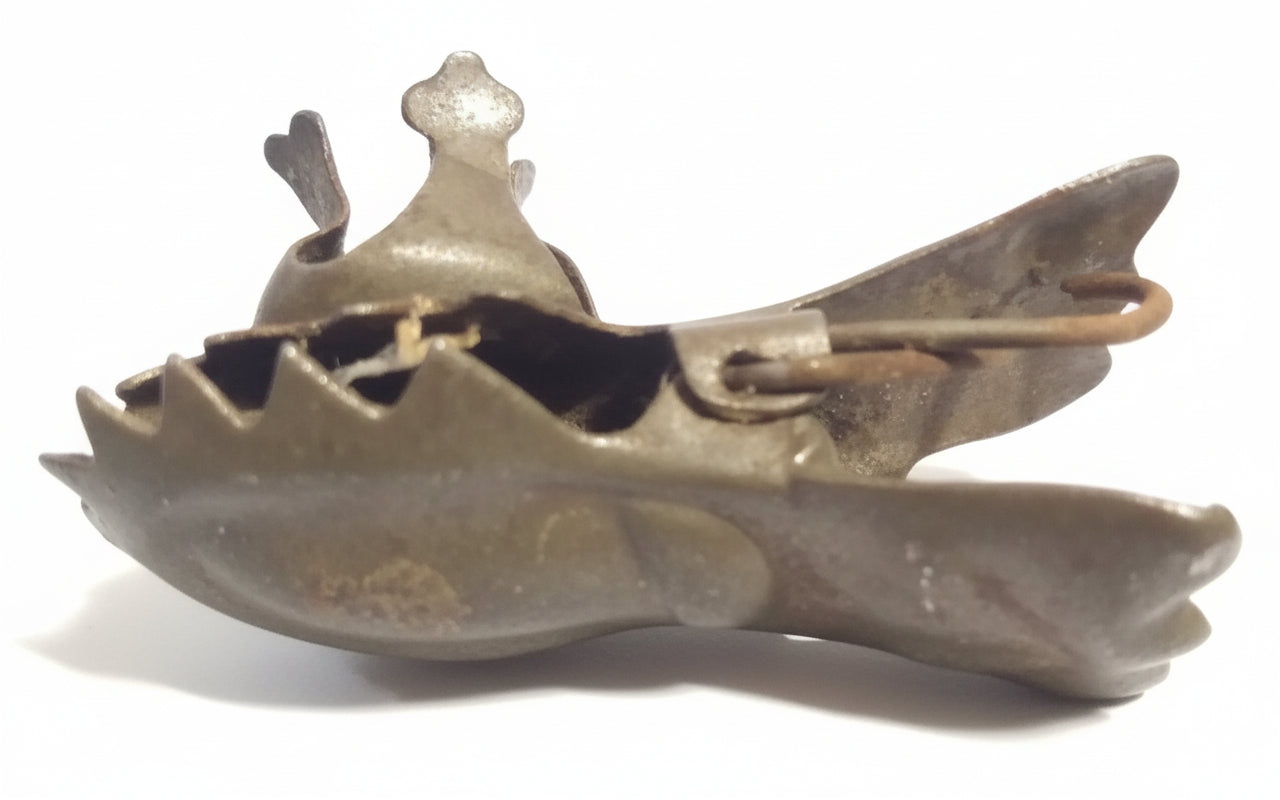 Antique Brass Oil Lamp Wick Trimmer Cutter | Rare Victorian Era Snuffer Tool (Circa 1890s)