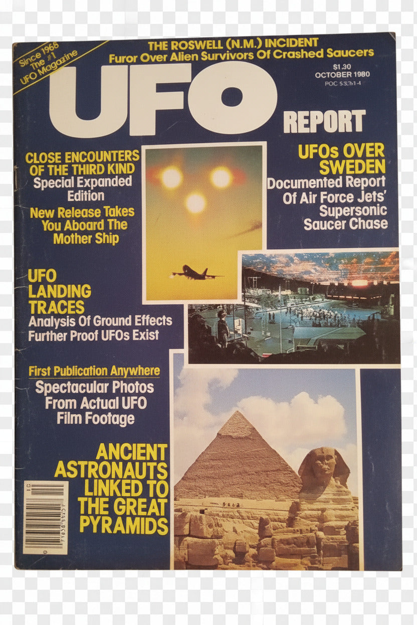 UFO Report Magazine October 1980 | Roswell & Alien Docs | Vintage UFO History Collectible