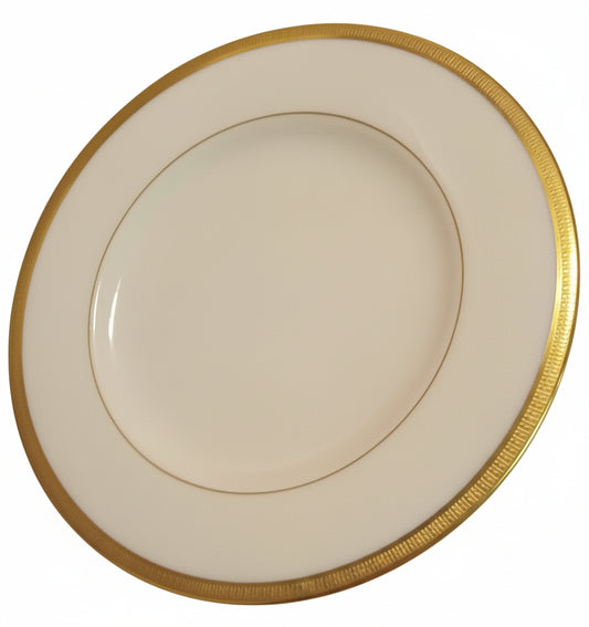 Mint! Lenox Tuxedo Plate 6" J33 Real Gold Band - Vintage U.S.A.