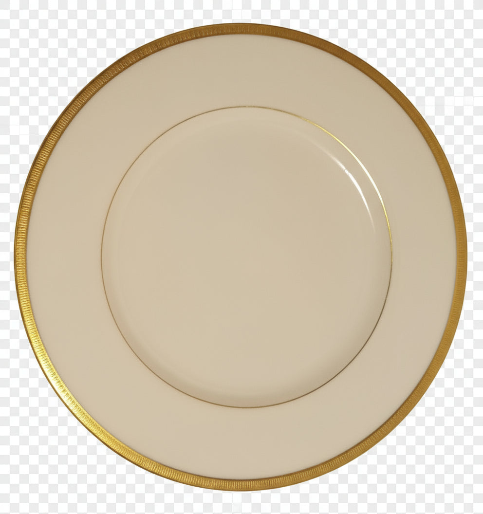Mint! Lenox Tuxedo Salad Plate 8.25" J33 Real Gold - U.S.A.