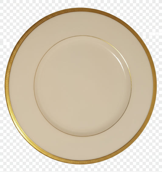 Mint! Lenox Tuxedo Salad Plate 8.25" J33 Real Gold - U.S.A.
