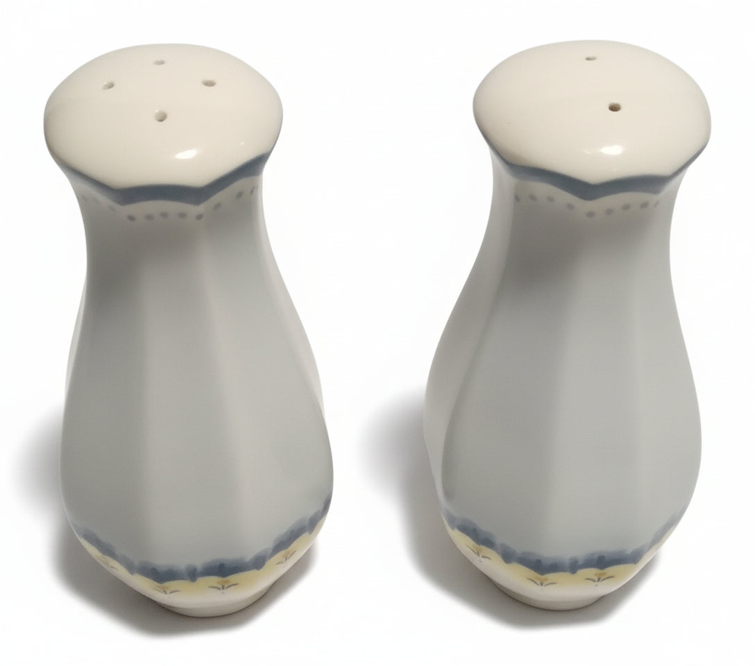 Listing Title: Pristine Lenox Provencal Sky Salt & Pepper Shaker Set - Vintage Blue China