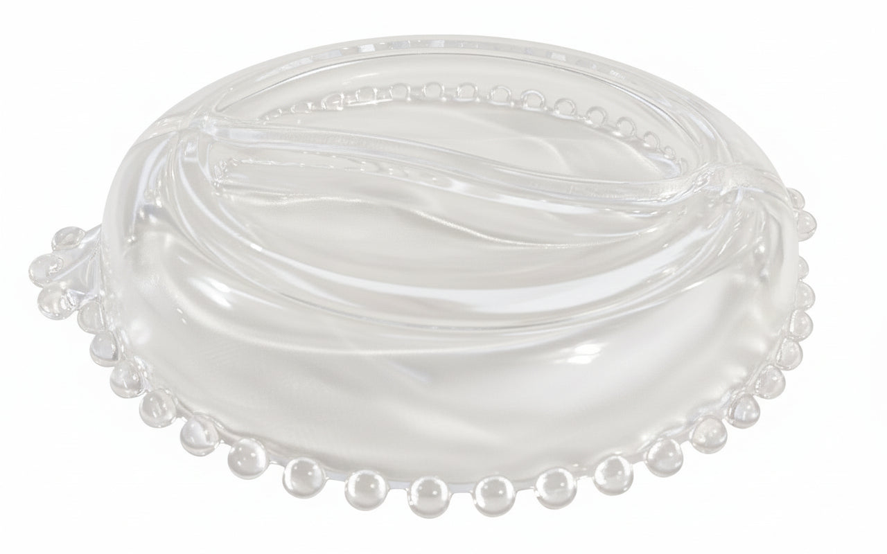 MINT Imperial Candlewick 2-Piece Serving Set | 400/54 Divided Relish & 400/183 Deep Bowl | Collector Quality Glass | FREE Insured US Priority Ship