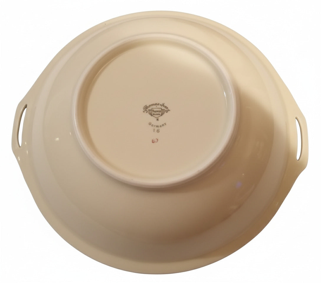 Thomas Bavaria Floral Serving Bowl | 'Sweetheart Bouquet' Porcelain Dish | Gold Trimmed Vegetable Server | Mid-Century Germany (1938-1950s)