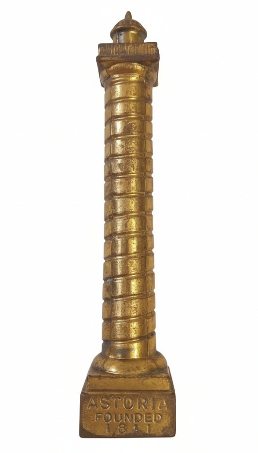 Rare Vintage Brass Astoria Column Souvenir - Oldest City in the West