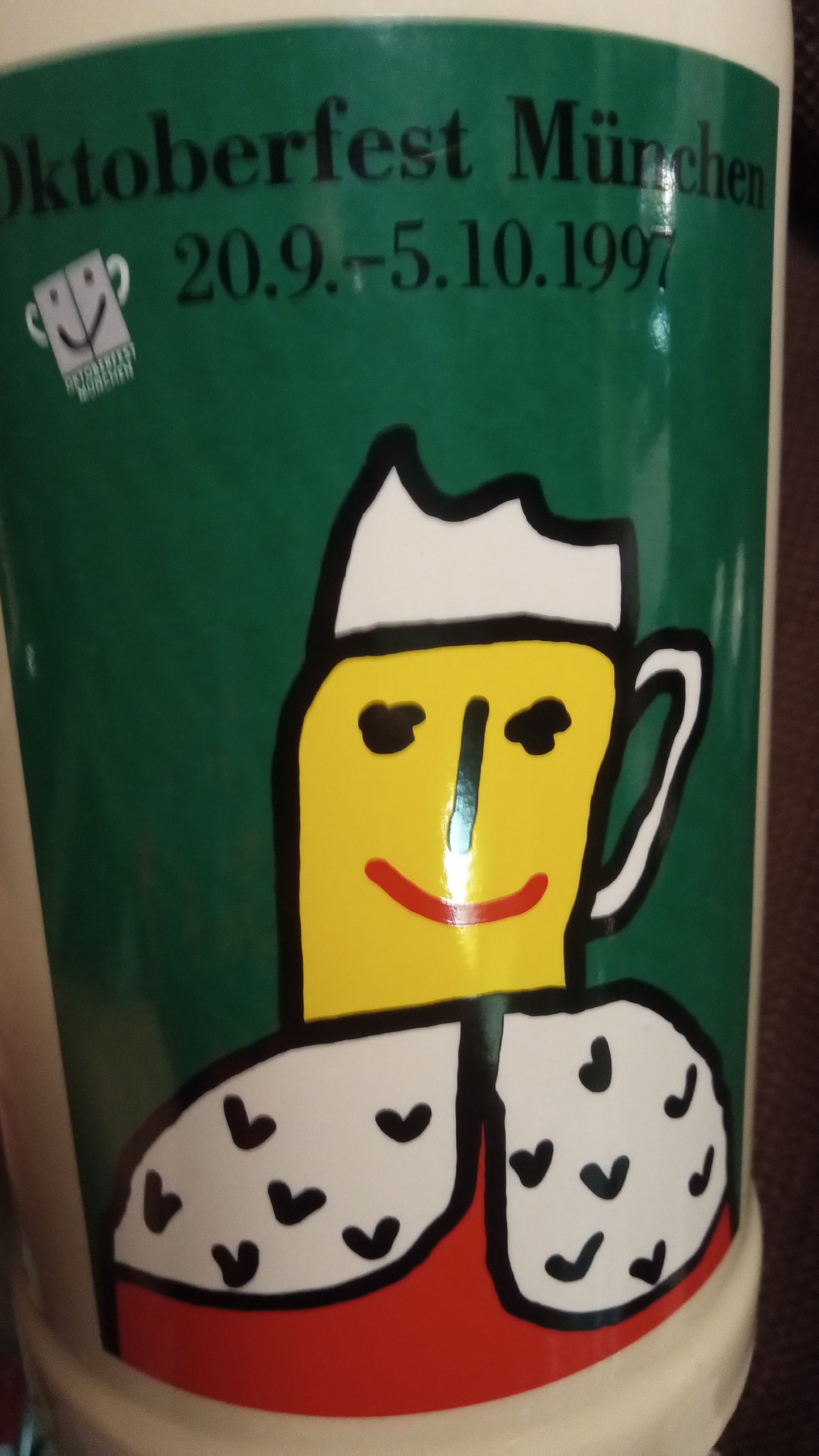 Official Rastal Oktoberfest München 1997 Artist Signed Beer Stein - B. Jankowska