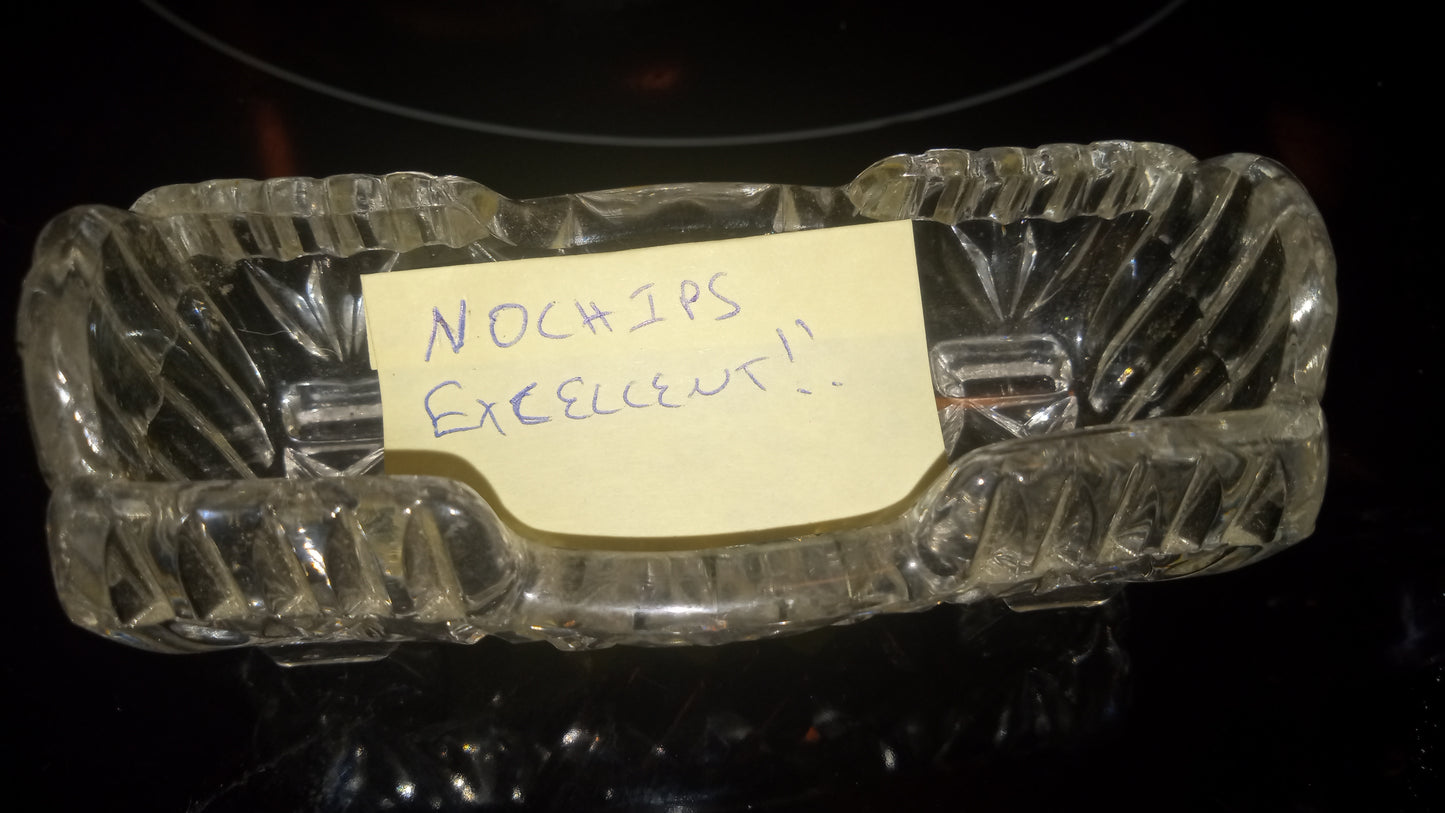 Antique Flint Glass Master Salts      (Set of 2)  c1850s