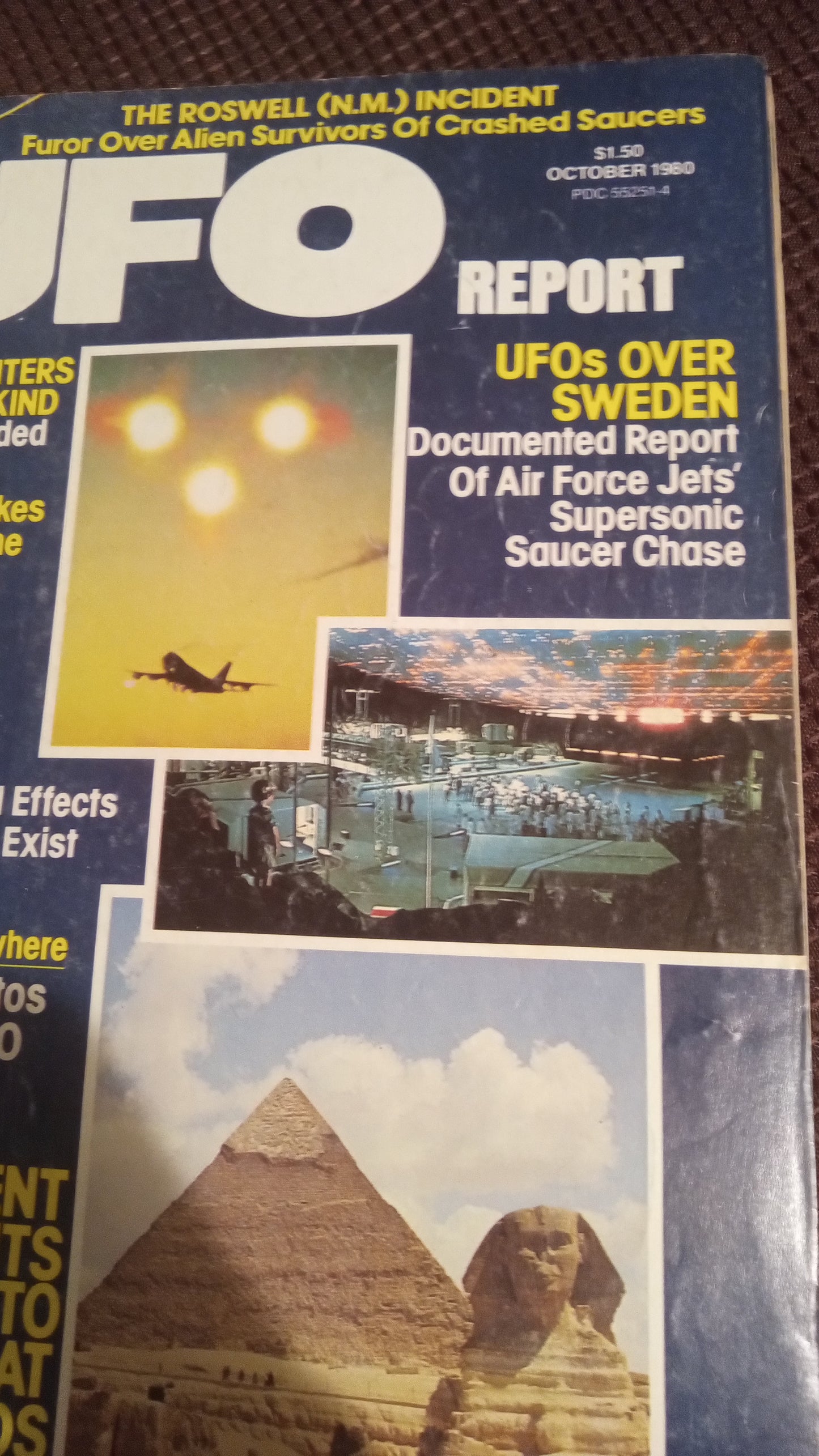 UFO Report Magazine October 1980 | Roswell & Alien Docs | Vintage UFO History Collectible
