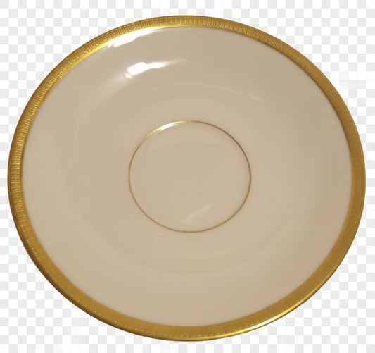 Mint! Lenox Tuxedo Saucer J33 Real Gold Band - Vintage U.S.A.