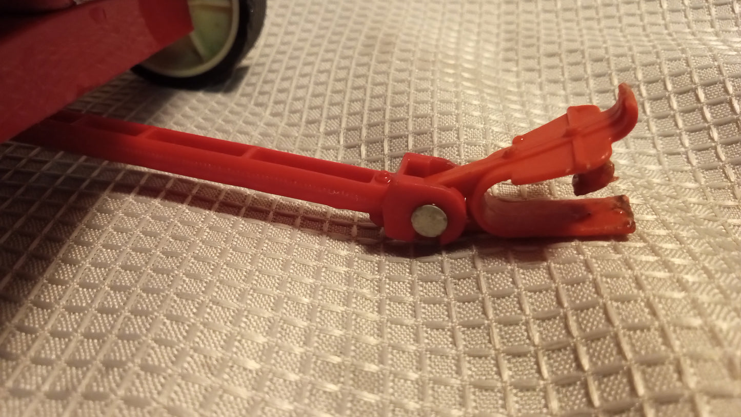 Vintage ERTL Red Dump Wagon 1:16 Scale - Dyersville Iowa Farm Toy - Metal / Pressed Steel