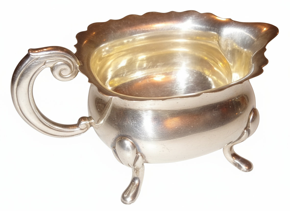 Antique Silverplate Sugar & Creamer Set | Made in Sweden