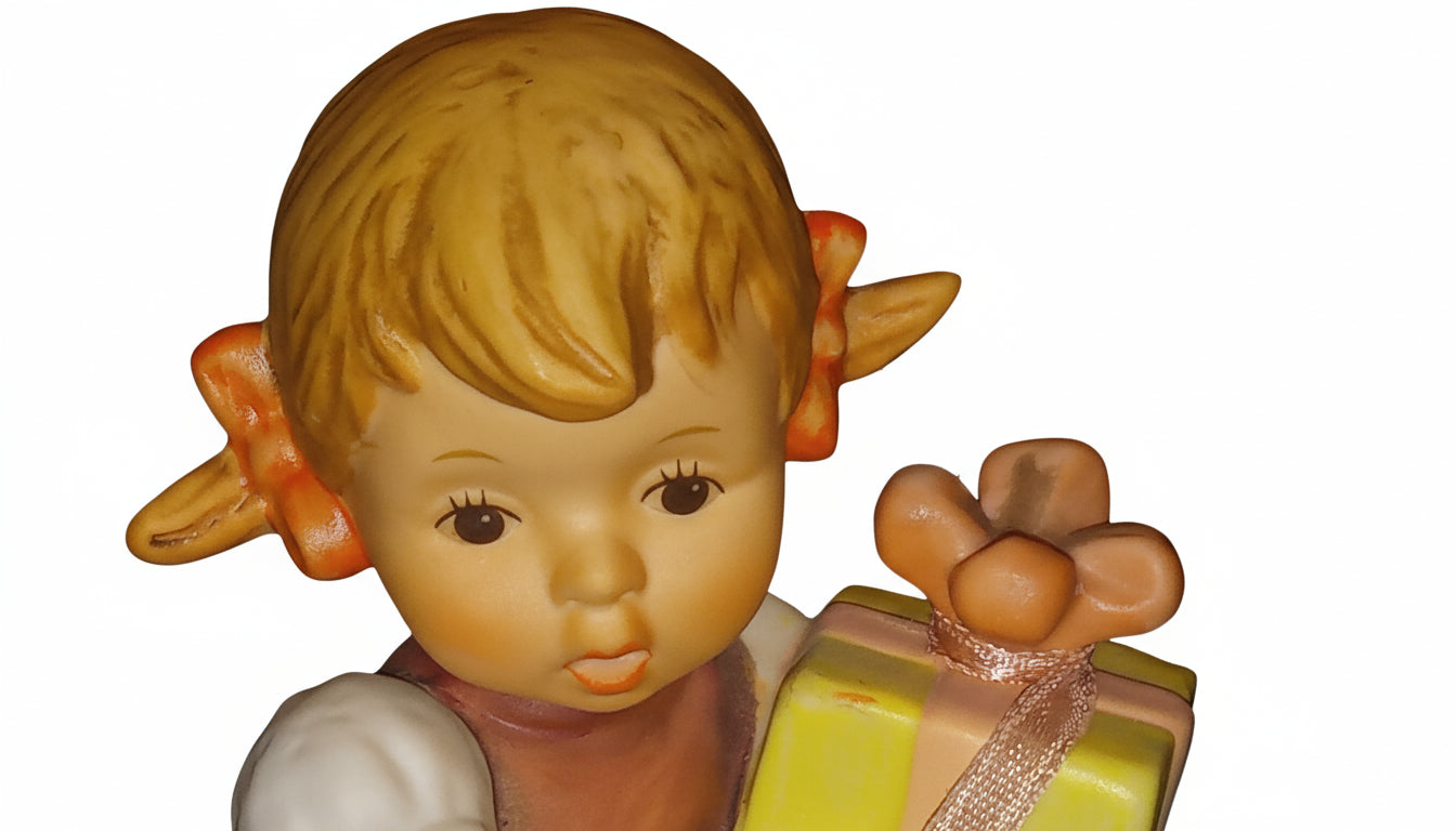 BERTA HUMMEL GOEBEL 1996 BIRTHDAY CHEER GIRL & PUPPY