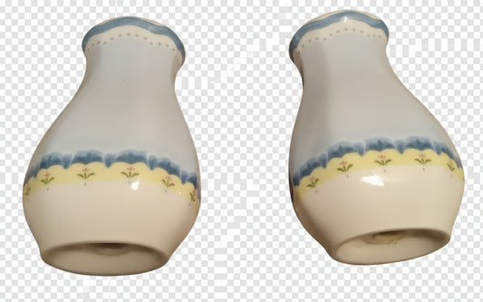Listing Title: Pristine Lenox Provencal Sky Salt & Pepper Shaker Set - Vintage Blue China