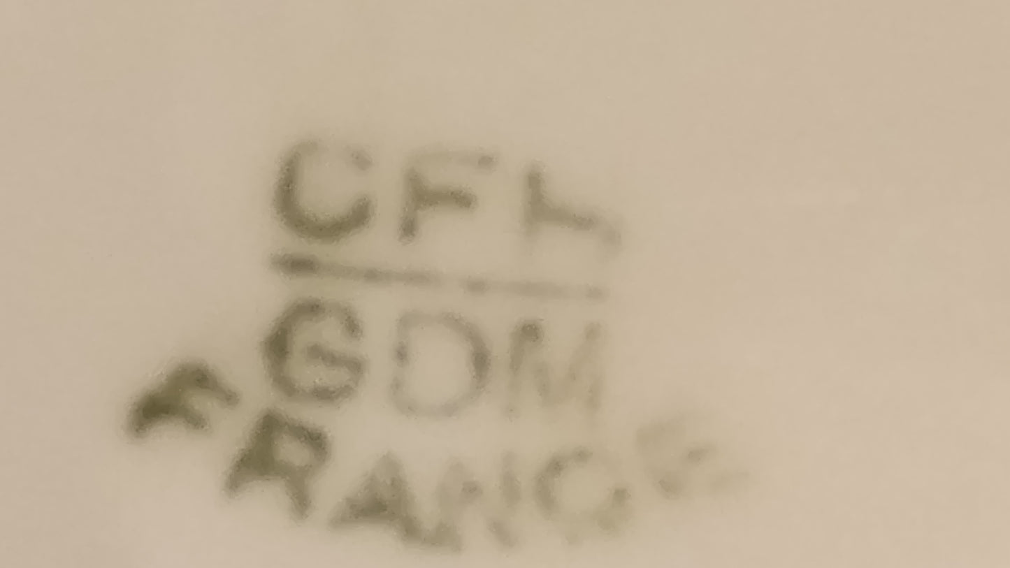 Antique Limoges Platter CFH/GDM - French Charles Field Haviland Oval Serving Dish - Sepia Floral & Gold Trim