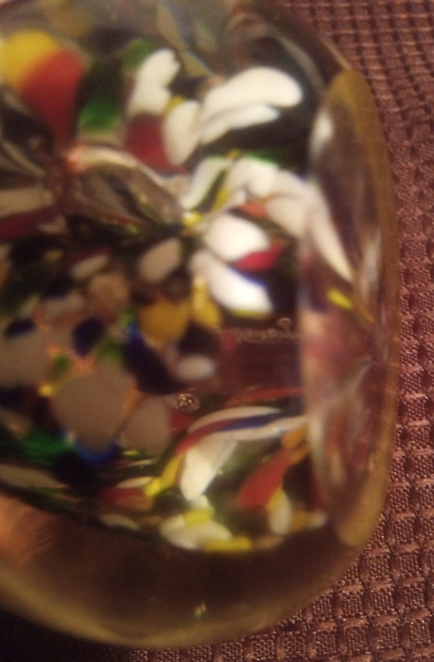 Vibrant Confetti Millefiori Glass Paperweight Art
