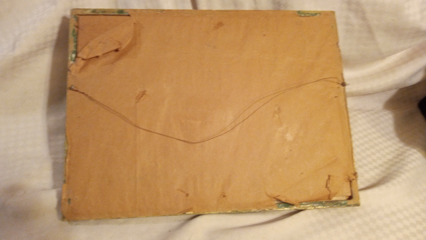 Vintage 1940s “Old Ironsides at Tripoli” Maritime Print by Gordon Grant – Framed Nautical History Art, USS Constitution Naval Scene