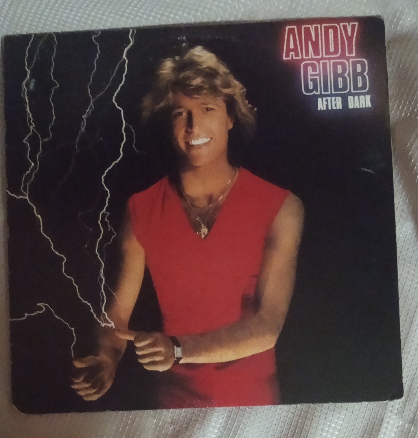 RARE Andy Gibb After Dark LP 1980 | Vinyl Record w/ ALL Fan Club Inserts & Poster