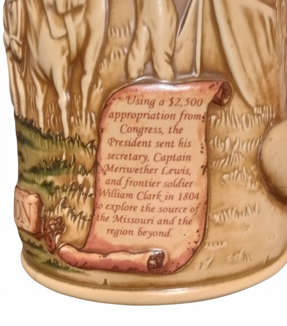 Miller Genuine Draft 1994 "Building of a Nation" Stein - 1804 Lewis & Clark Expedition - Mint Condition