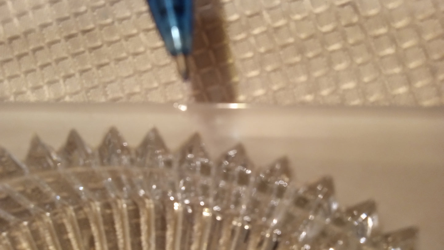 1903 Heisey Sunburst Frosted Square Plate 8" | Antique EAPG Glass