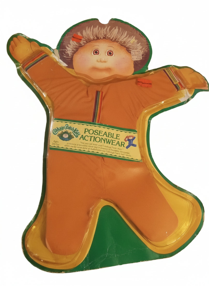 Vintage Coleco Cabbage Patch Kids Poseable Actionwear Jumpsuit (SKU 38231)