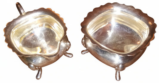 Antique Silverplate Sugar & Creamer Set | Made in Sweden