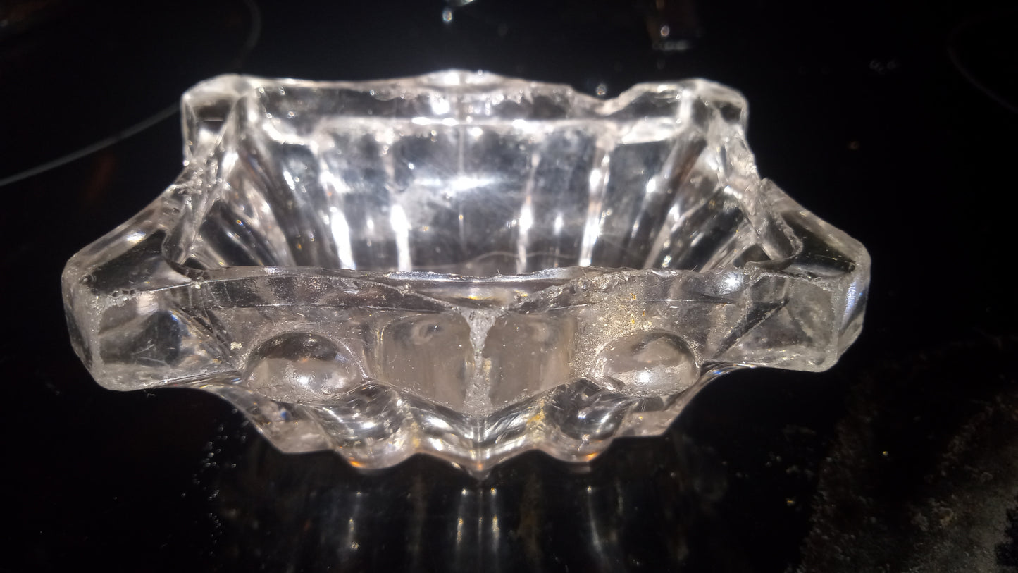 Antique Flint Glass Master Salts      (Set of 2)  c1850s