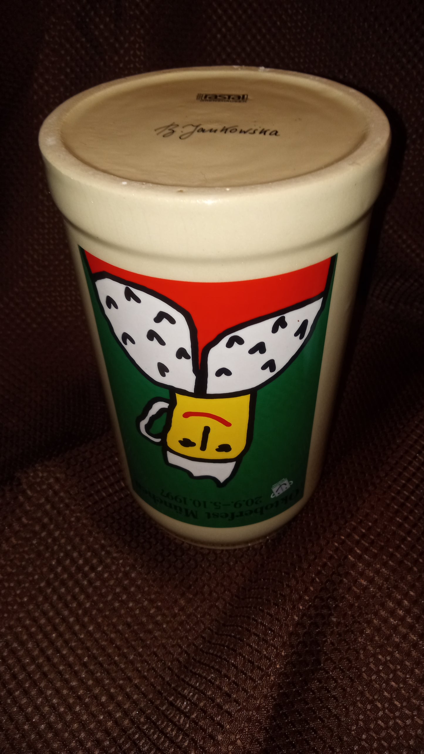 Official Rastal Oktoberfest München 1997 Artist Signed Beer Stein - B. Jankowska