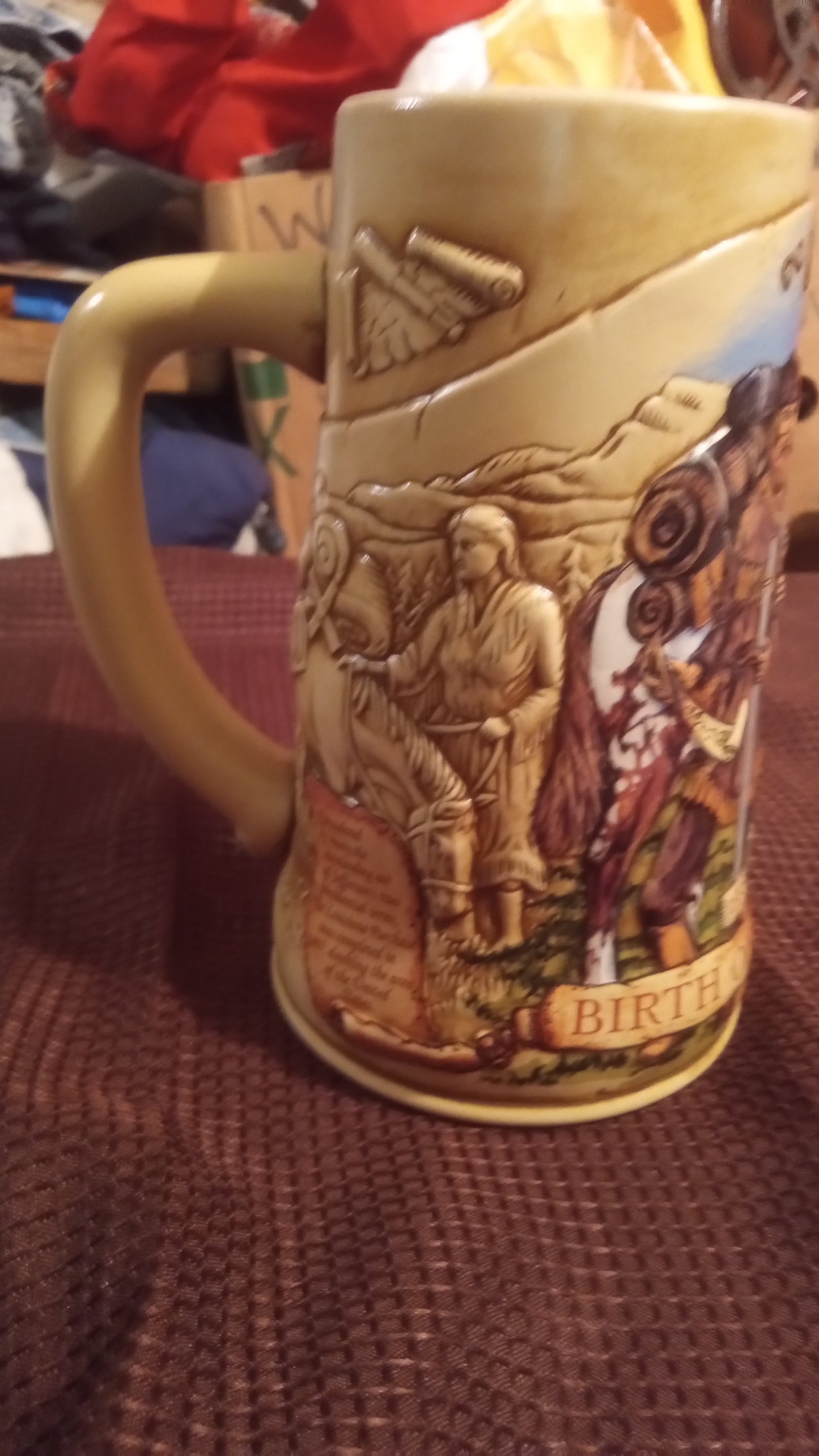 Miller Genuine Draft 1994 "Building of a Nation" Stein - 1804 Lewis & Clark Expedition - Mint Condition
